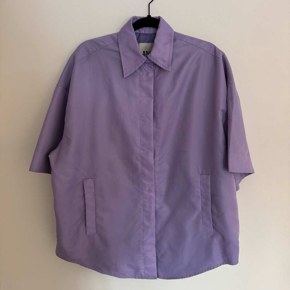BLANCA Lavender Oversized Shirt Jacket